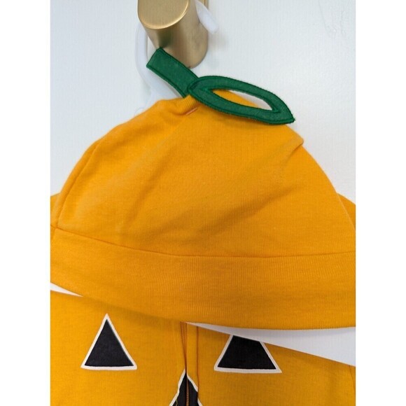 Modern Kids Pumpkin Pajama Set Orange Size 12 Months - Picture 4 of 8